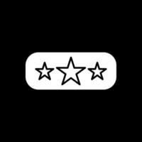 Ranking Glyph Inverted Icon vector