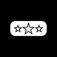 Ranking Glyph Inverted Icon vector