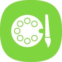 Colors Glyph Curve Icon vector