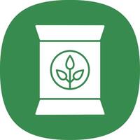 Fertilizer Glyph Curve Icon vector