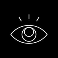 Eye Line Inverted Icon vector