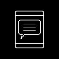 Communication Line Inverted Icon vector