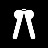 Squeezer Glyph Inverted Icon vector