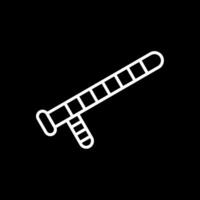Baton Line Inverted Icon vector