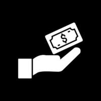 Payment Glyph Inverted Icon vector