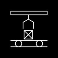 Mass Production Line Inverted Icon vector