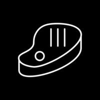 Meat Line Inverted Icon vector