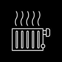 Radiator Line Inverted Icon vector