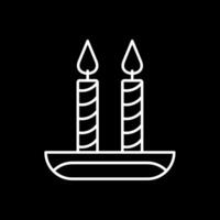 Candle Line Inverted Icon vector