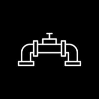 Pipe Line Inverted Icon vector