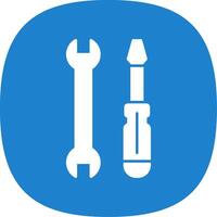 Tools Glyph Curve Icon vector