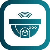 Cctv Glyph Gradient Round Corner Icon vector