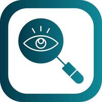 Observation Glyph Gradient Round Corner Icon vector