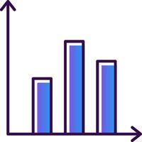 Prediction Gradient Filled Icon vector