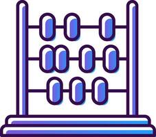 Abacus Gradient Filled Icon vector