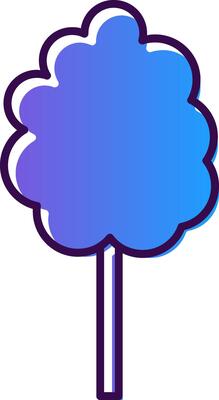 Cotton Candy Gradient Filled Icon