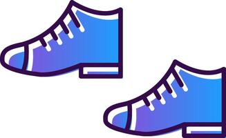 Shoes Gradient Filled Icon vector