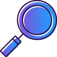 Magnifying Glass Gradient Filled Icon vector