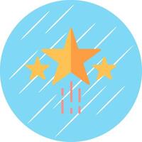 Star Flat Blue Circle Icon vector