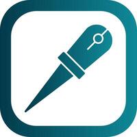 Awl Glyph Gradient Round Corner Icon vector