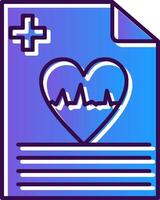 Health Gradient Filled Icon vector