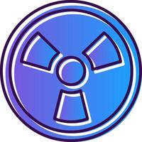 Nuclear Gradient Filled Icon vector