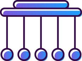 Pendulum Gradient Filled Icon vector
