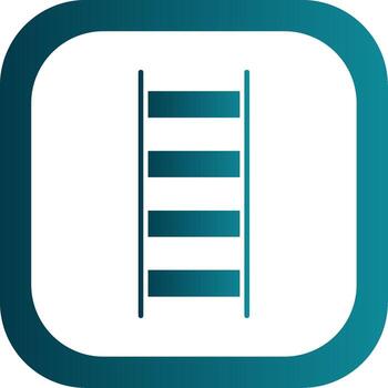 Ladder Glyph Gradient Round Corner Icon vector