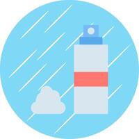 Shaving Foam Flat Blue Circle Icon vector