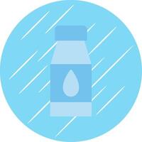 Water Bottles Flat Blue Circle Icon vector