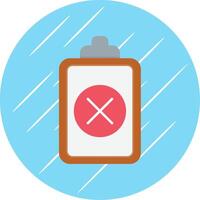 Wrong Flat Blue Circle Icon vector