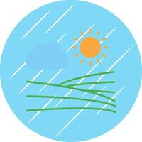 Farmland Flat Blue Circle Icon vector