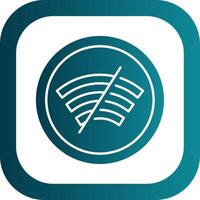 Disconnected Glyph Gradient Round Corner Icon vector