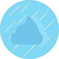 Foam Flat Blue Circle Icon vector