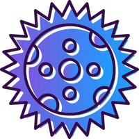 Eclipse Gradient Filled Icon vector