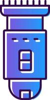 Shaving Machine Gradient Filled Icon vector