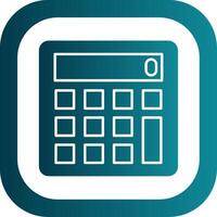 Calculato Glyph Gradient Round Corner Icon vector