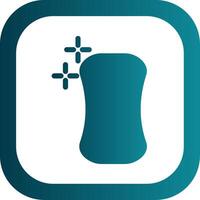 Soap Glyph Gradient Round Corner Icon vector