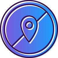 Avoid Gradient Filled Icon vector