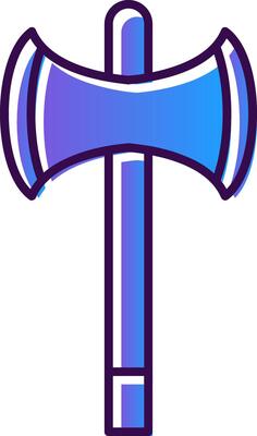Axe Gradient Filled Icon