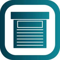 Storage Box Glyph Gradient Round Corner Icon vector