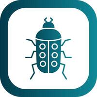 Insect Glyph Gradient Round Corner Icon vector