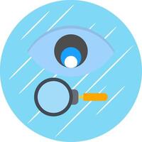 Vision Flat Blue Circle Icon vector