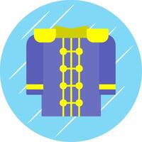 Marching Uniform Flat Blue Circle Icon vector