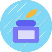 Inkpot Flat Blue Circle Icon vector