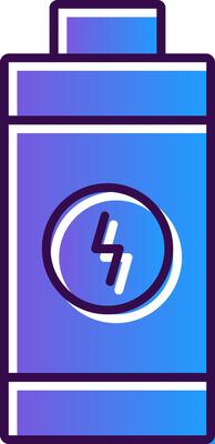 Battery Gradient Filled Icon
