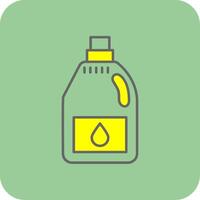 Detergent Filled Yellow Icon vector