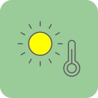 Hot Filled Yellow Icon vector