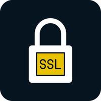SSL Glyph Two Color Icon vector