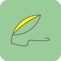 Quill Filled Yellow Icon vector